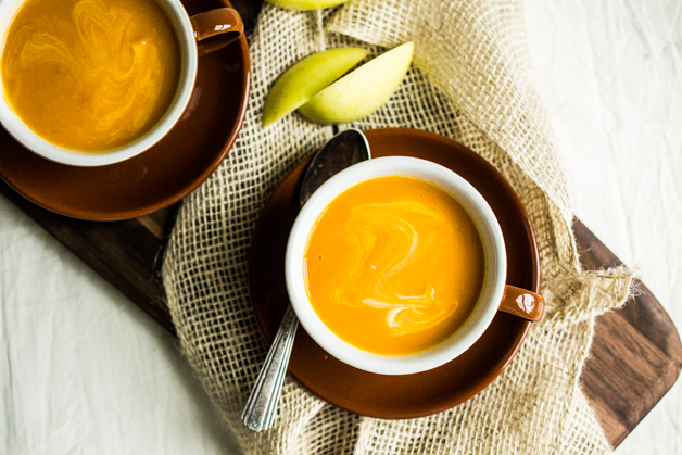 sweet potato apple soup | the 52 new foods challenge | with apples