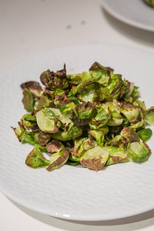 dinner party menu | brussels sprouts chips | 52 new foods challenge