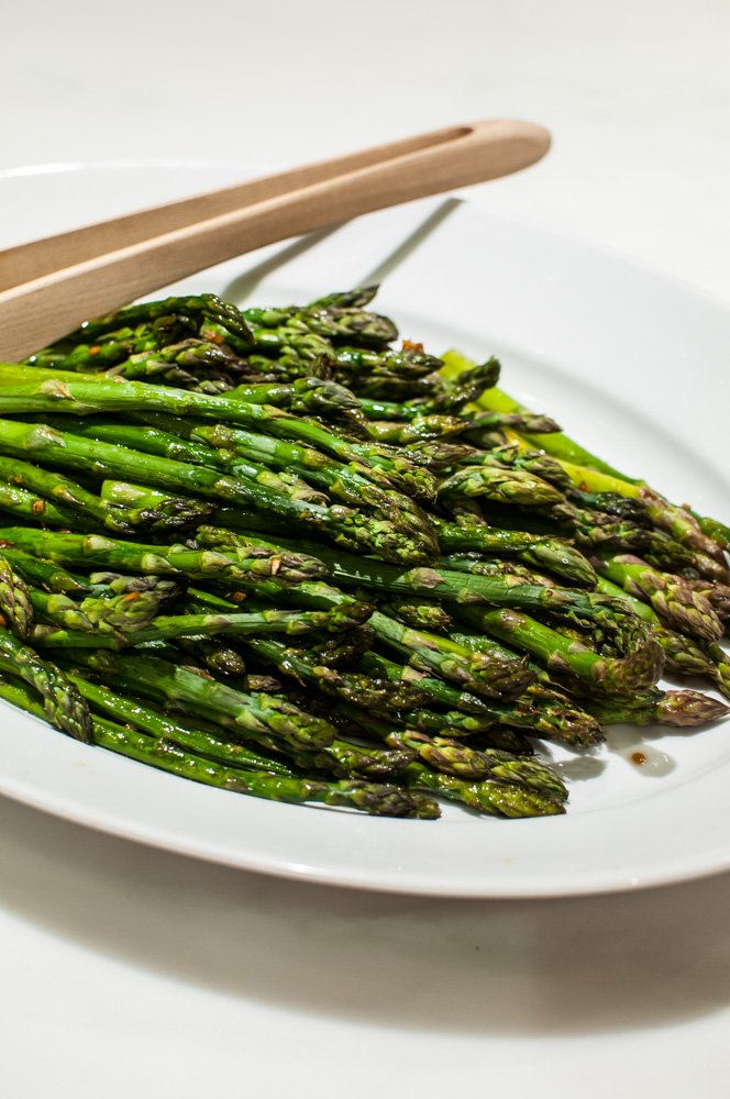 dinner party menu | roasted asparagus | 52 new foods challenge