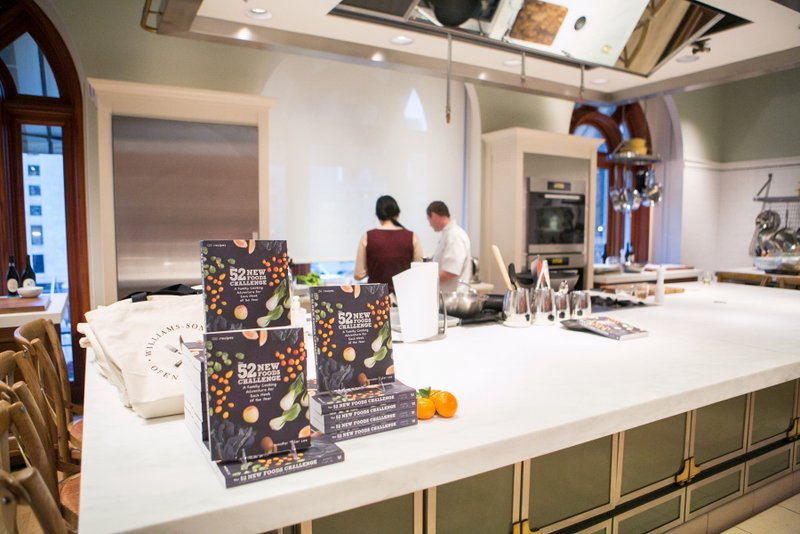williams sonoma launch party | 52 new foods challenge | jennifer tyler lee | kitchen