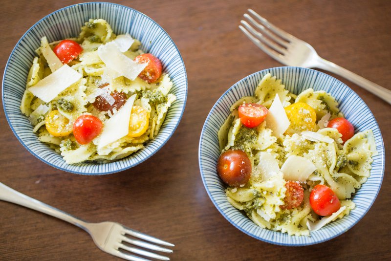basil pesto pasta | 52 new foods challenge | jennifer tyler lee | 2