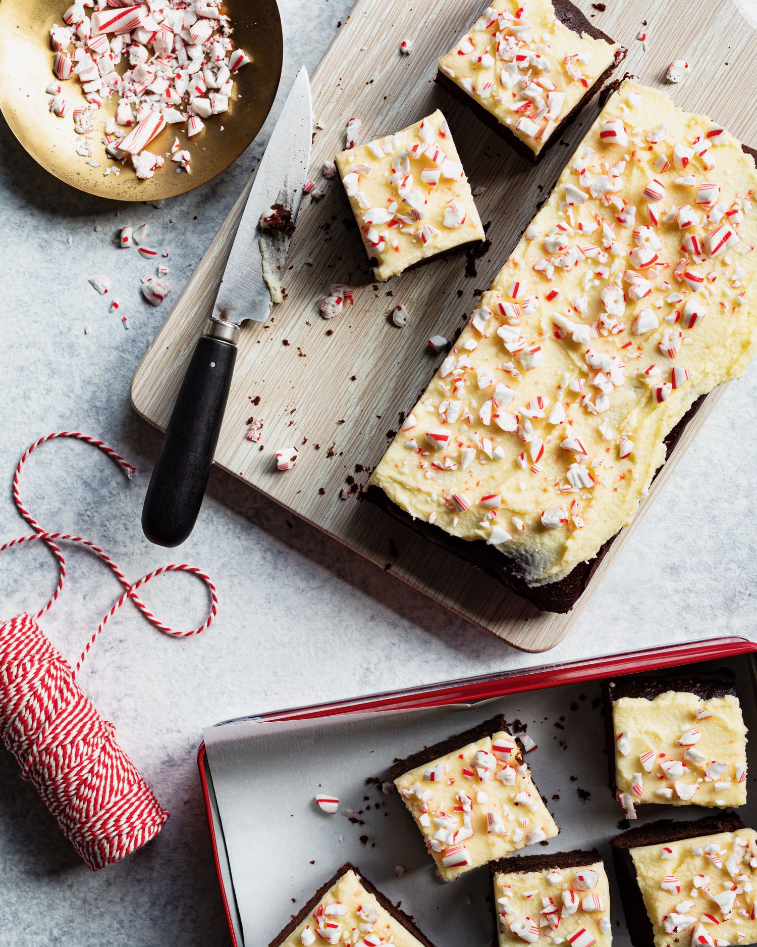 Peppermint Bark Brownies | Low Sugar Holiday Cookies | Jennifer Tyler Lee