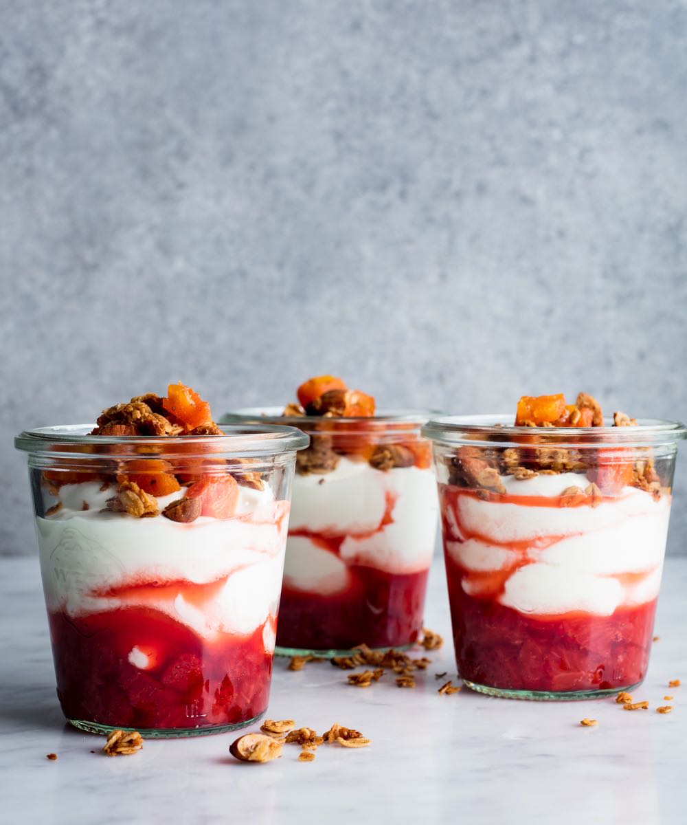 Yogurt Parfaits with Granola | Half the Sugar All the Love | Jennifer Tyler Lee