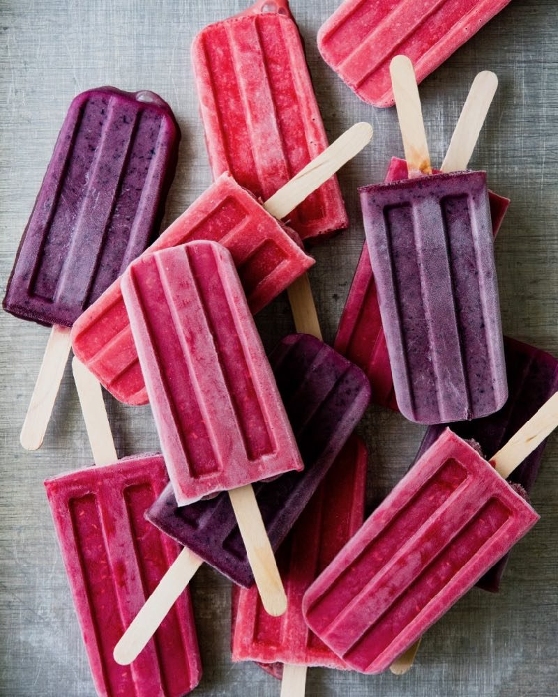 Strawberry Cream Ice Pops | Half the Sugar, All the Love | Jennifer Tyler Lee