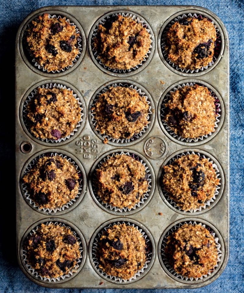 jennifer tyler lee | blueberry oat muffins | half the sugar all the love