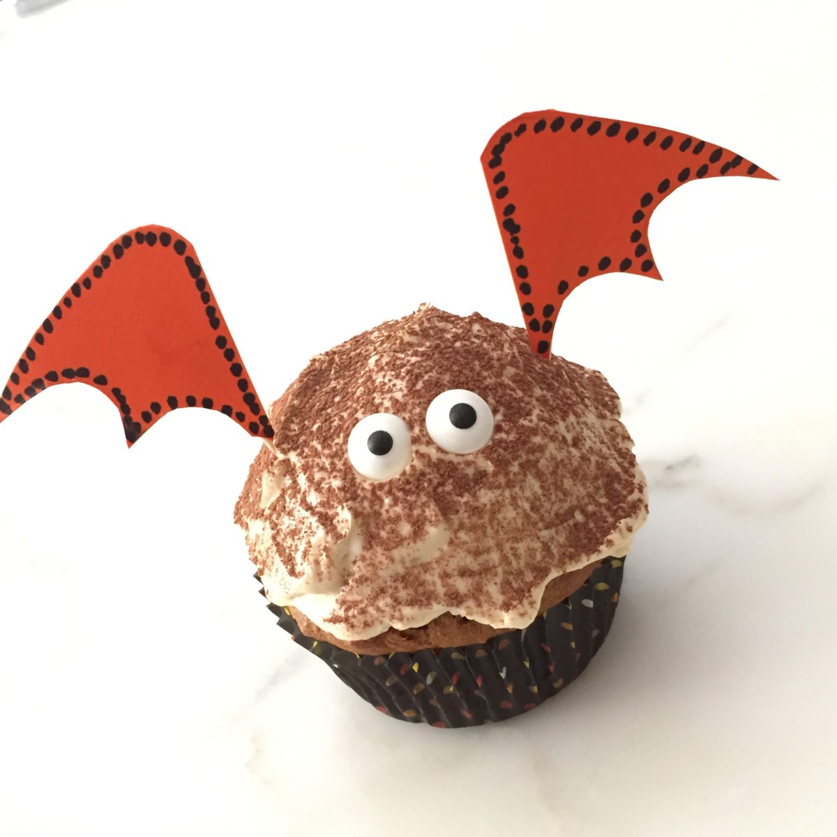 Batty Pumpkin Cupcakes
