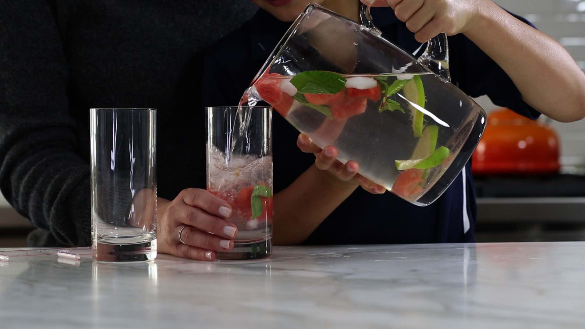 fruit infused water | watermelon mint | jennifer tyler lee