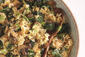 Mustardy Mushroom and Kale Stroganoff