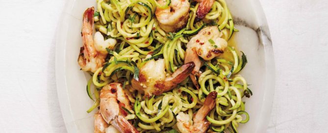 Shrimp Scampi with Zucchini Noodles Mostly Plants Main