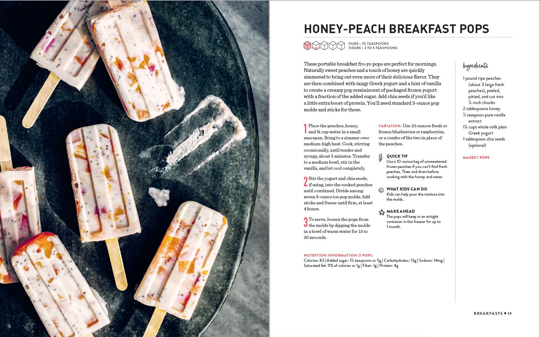 Honey Peach Breakfast Pops | Half the Sugar All the Love | Jennifer Tyler Lee