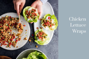 Chicken Lettuce Wraps | Half the Sugar All the Love | Jennifer Tyler Lee | Title Image