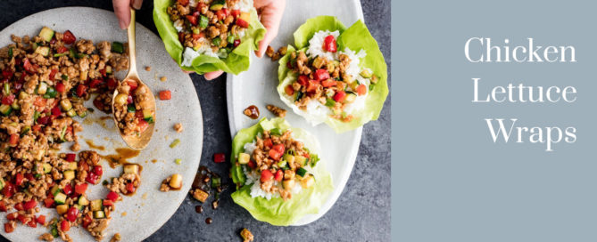 Chicken Lettuce Wraps | Half the Sugar All the Love | Jennifer Tyler Lee | Title Image