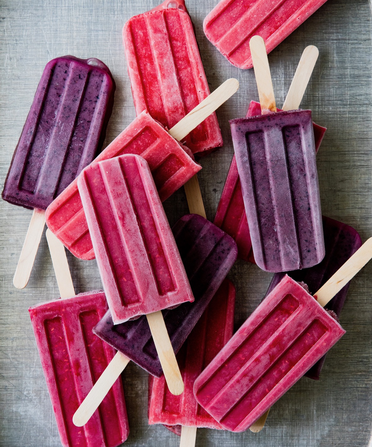 Strawberry Cream Ice Pops - Jennifer