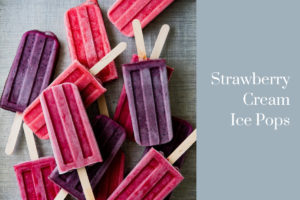 Strawberry Cream Ice Pops | Jennifer Tyler Lee | Half the Sugar All the Love