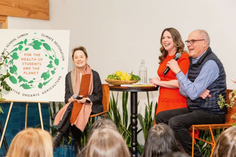 Jennifer Tyler Lee with Alice Waters and Mark Bittman