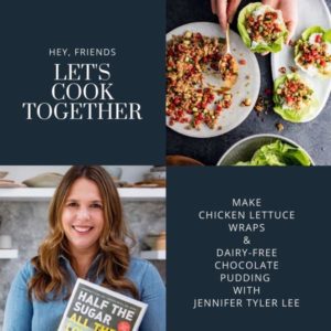 Chicken Lettuce Wraps + Dairy-Free Chocolate Pudding